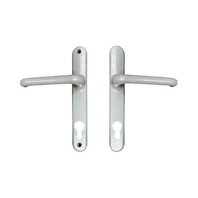 Handle Interlock Interlock Door Handle Verona Long Plate Furniture Gidgee Lever Silver ...
