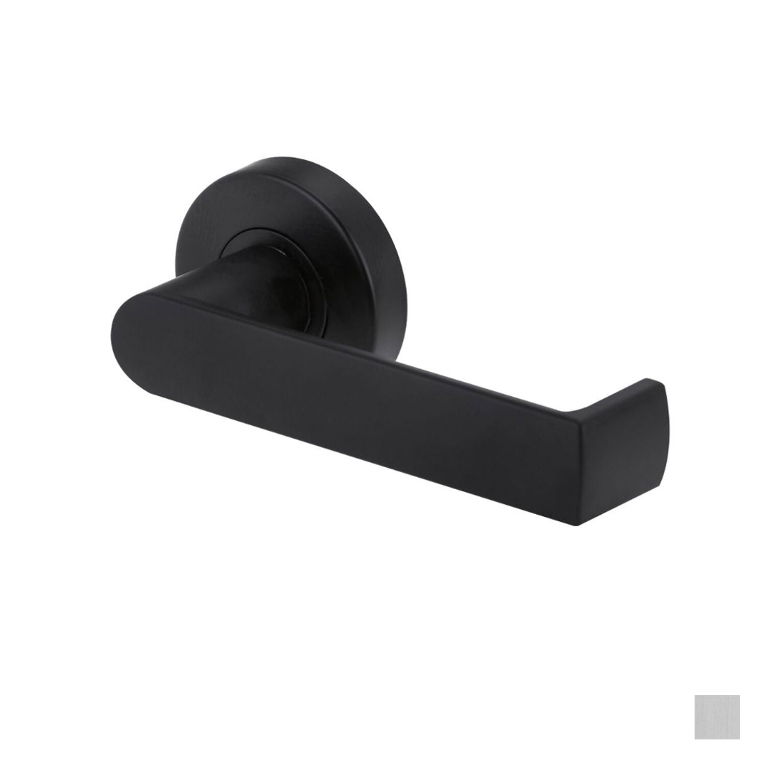 Lockwood Velocity Door Lever Handle on Round Rose Mortice Set & L8 Dianella Lever 55mm