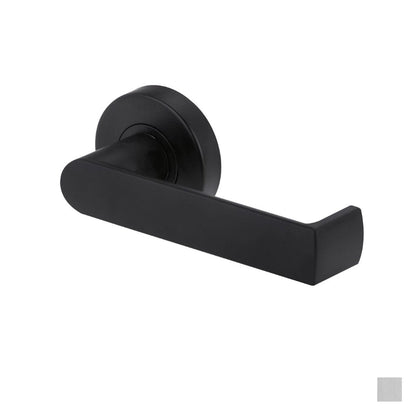Lockwood Velocity Door Lever Handle on Round Rose Mortice Set & L8 Dianella Lever 55mm