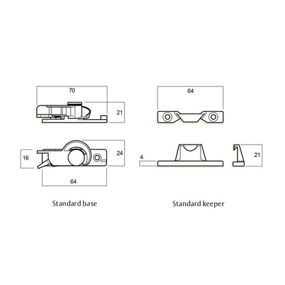 Whitco Window Safety Sash Lock - Available in Various Finishes