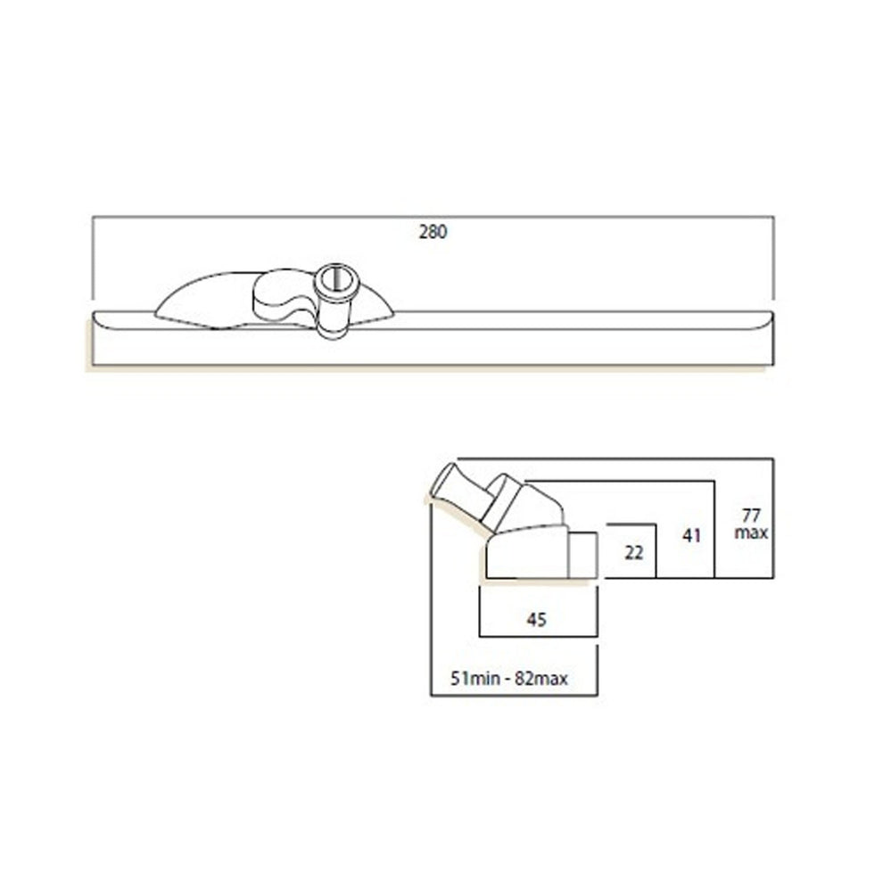 Whitco Window Chain Winder MK8 D5 Key Lockable Keyed Alike Silver ...