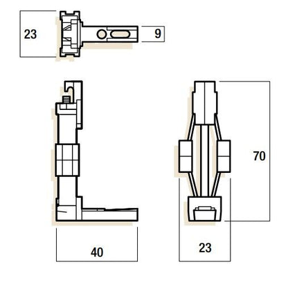 Whitco Spring Sash Window Balance Accessory Standard Foot Assembly W635100