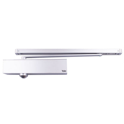 Yale EN 2-6 Adjustable Slide Rail Door Closer Silver Y2600SRSIL