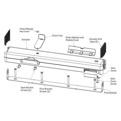 Yale Aeron Actuator End Cap Black YAR/SWAA/EC/BLK