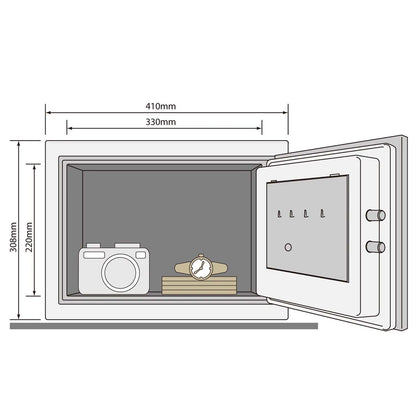 Yale Medium Document Safe Fire Resistant For Home And Office YFM/352/FG2