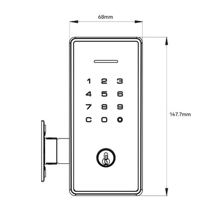 Yale Libi Digital Deadbolt Keyed - Available in Various Finishes