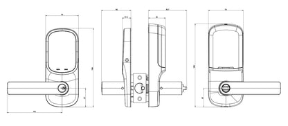 Yale Assure Keyed Door Digital Lever Lock with Yale Home Module