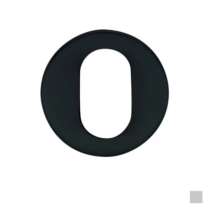 Yale Oval Cylinder Escutcheon - Available in Satin Stainless Steel and Black