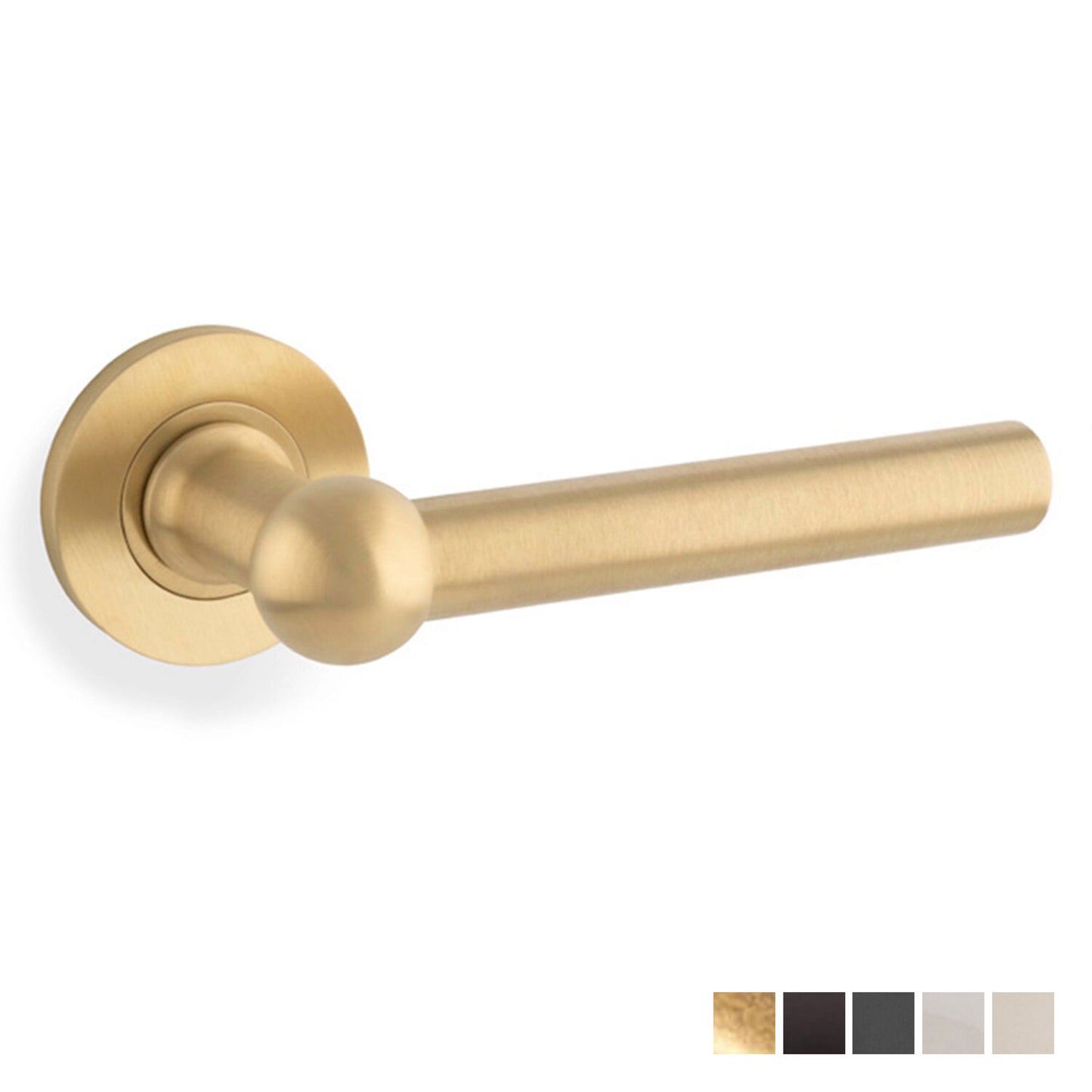Alexander and Wilks Siskin Lever on Round Rose - Available in Various Finishes