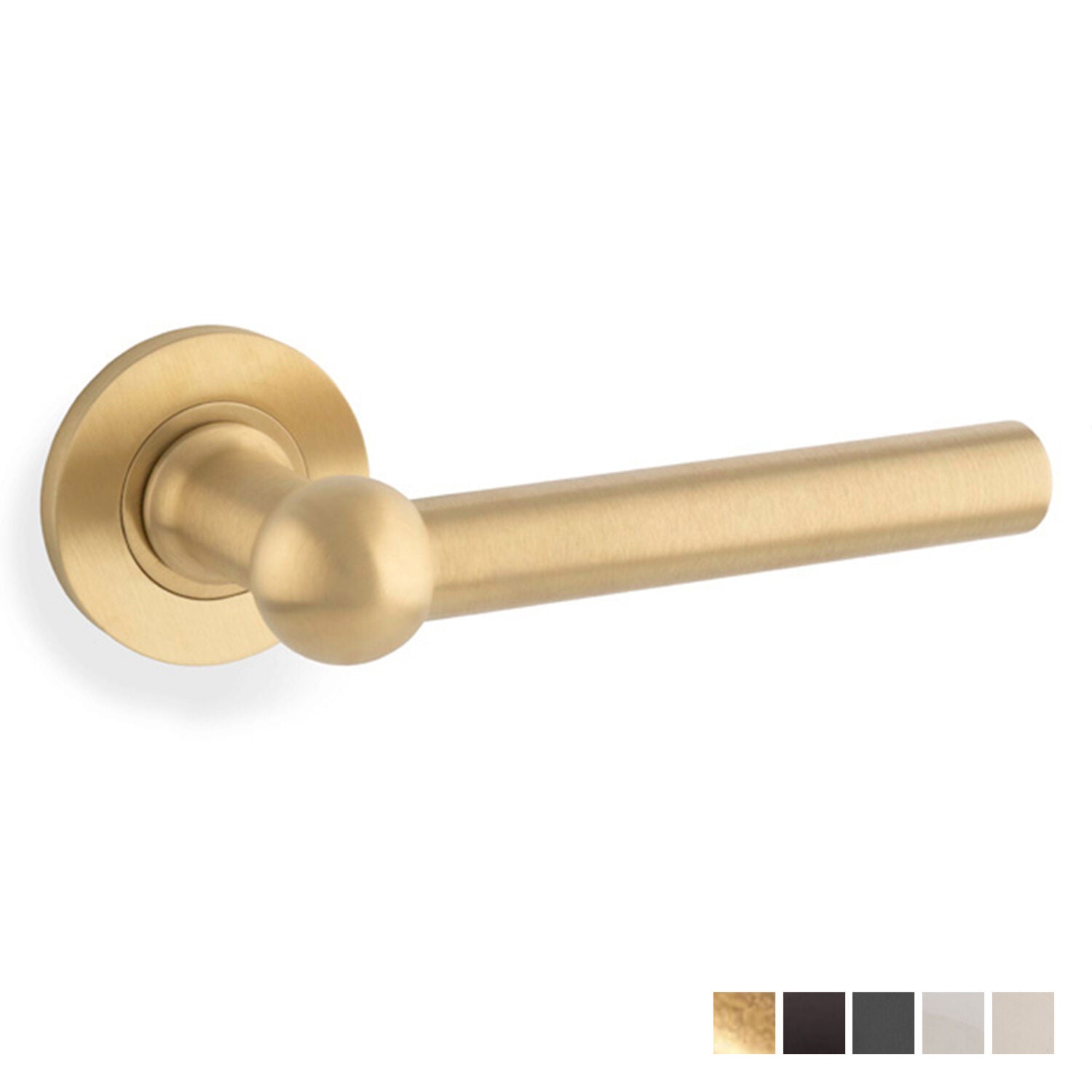 Alexander and Wilks Siskin Lever on Round Rose - Available in Various Finishes