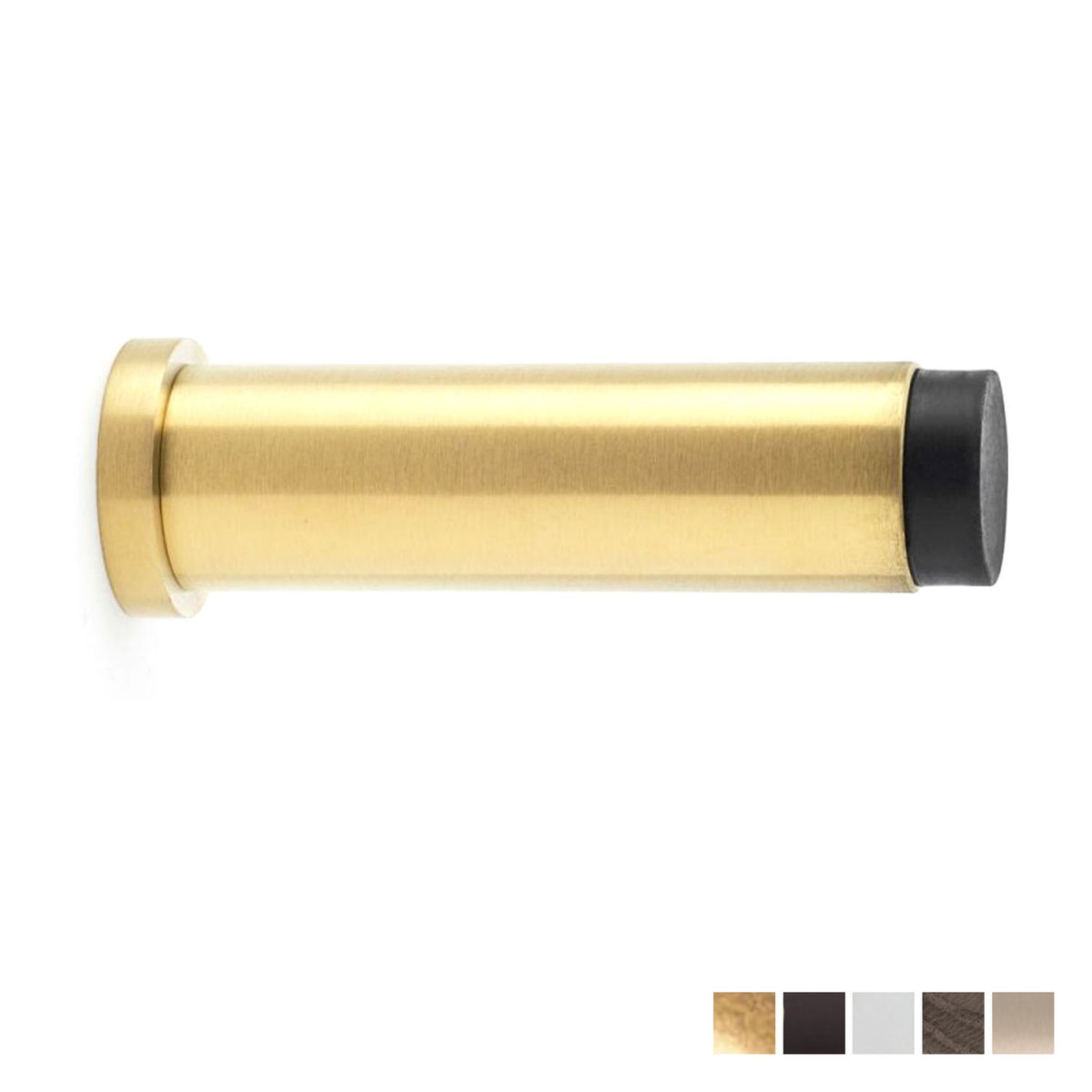 Alexander & Wilks Plain Projection Cylinder Door Stop - Available in Various Finishes