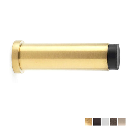 Alexander & Wilks Plain Projection Cylinder Door Stop - Available in Various Finishes