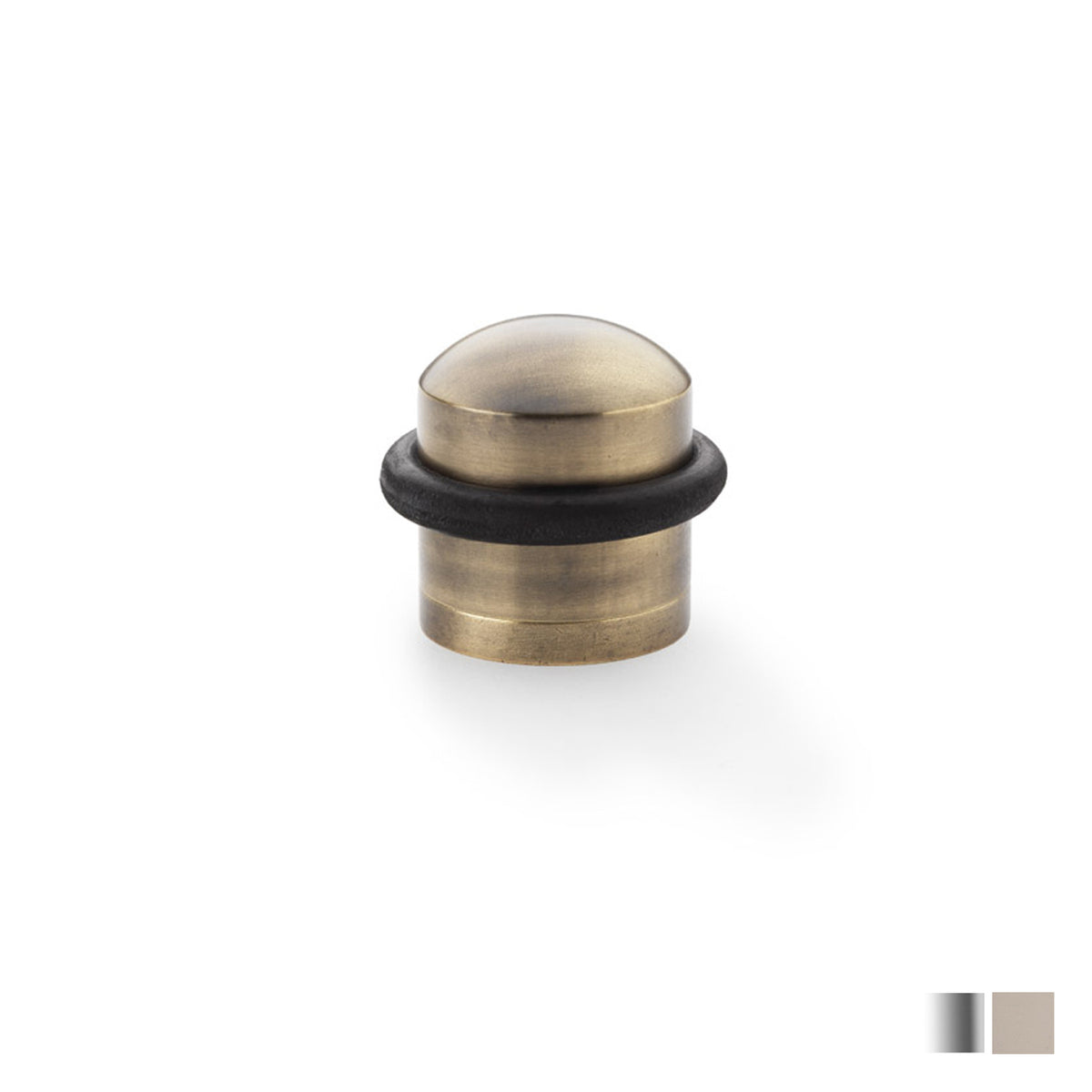 Alexander and Wilks Dome Top Floor Mounted Door Stop - Available in Various Finishes