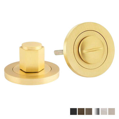 Alexander and Wilks Hex Thumbturn and Release - Available in Various Finishes