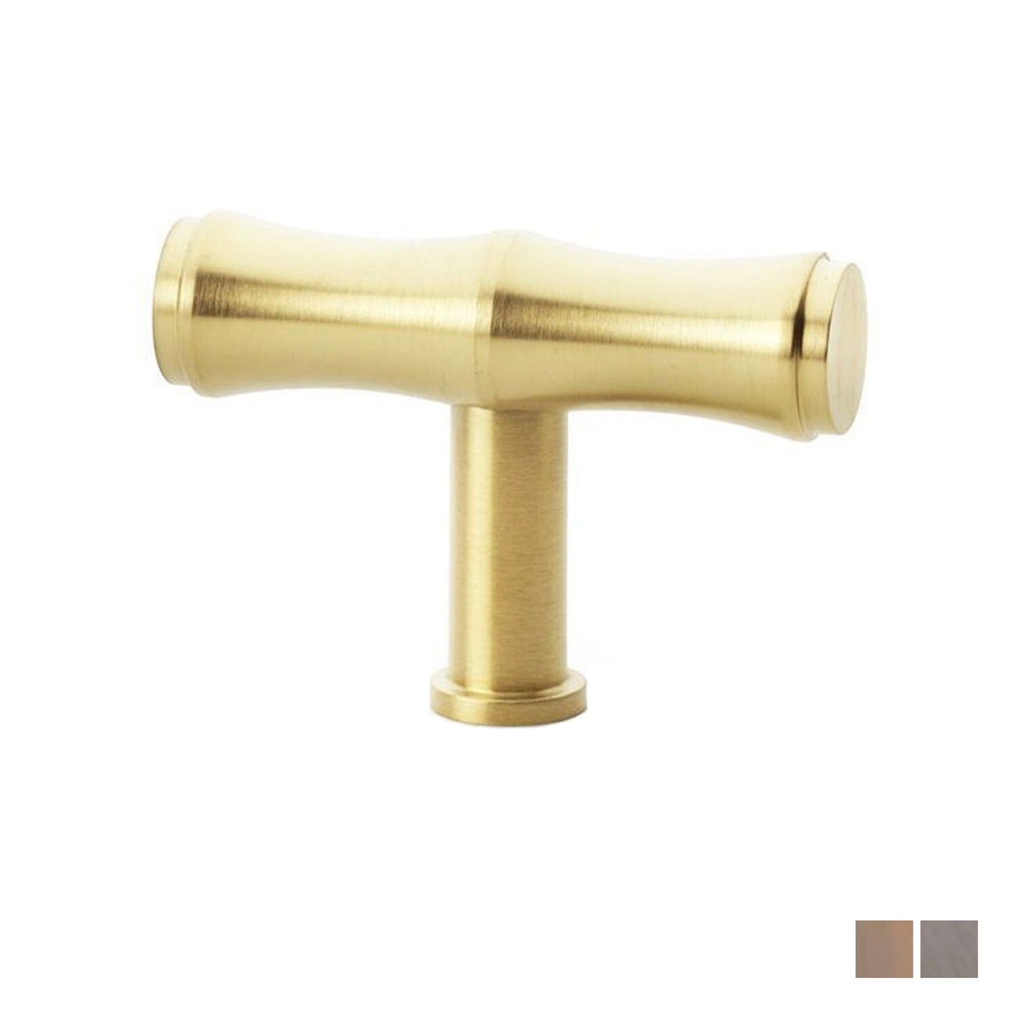 Alexander and Wilks Crispin Bamboo T-Bar Cupboard Knob 55mm - Available in Various Finishes