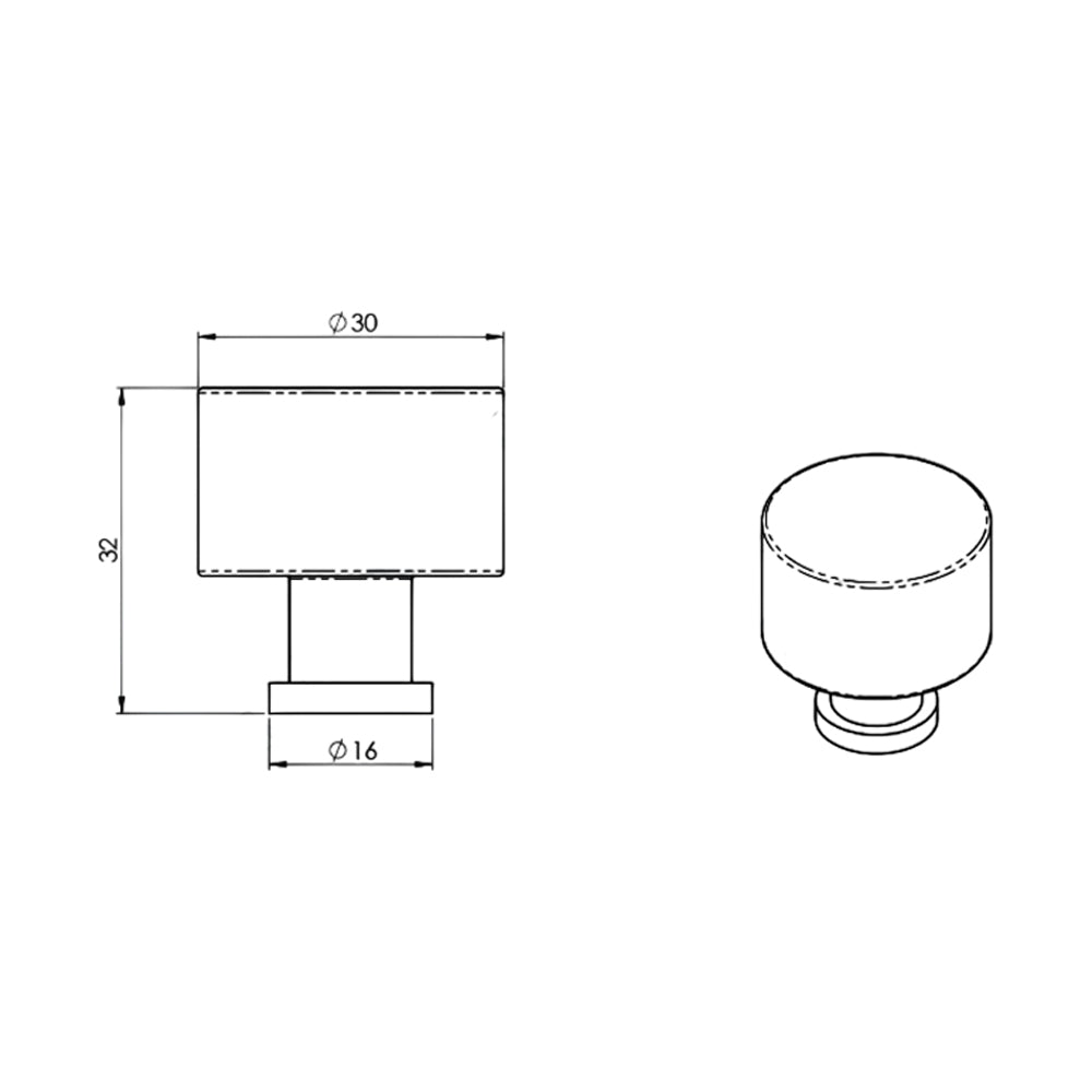 Alexander and Wilks Leila Hammered Cupboard Knob - Available in Various Finishes and Sizes
