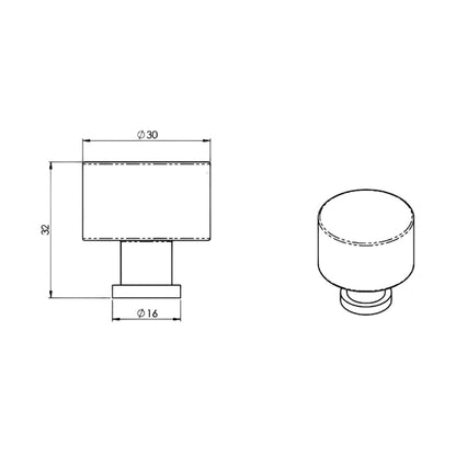 Alexander and Wilks Leila Hammered Cupboard Knob - Available in Various Finishes and Sizes