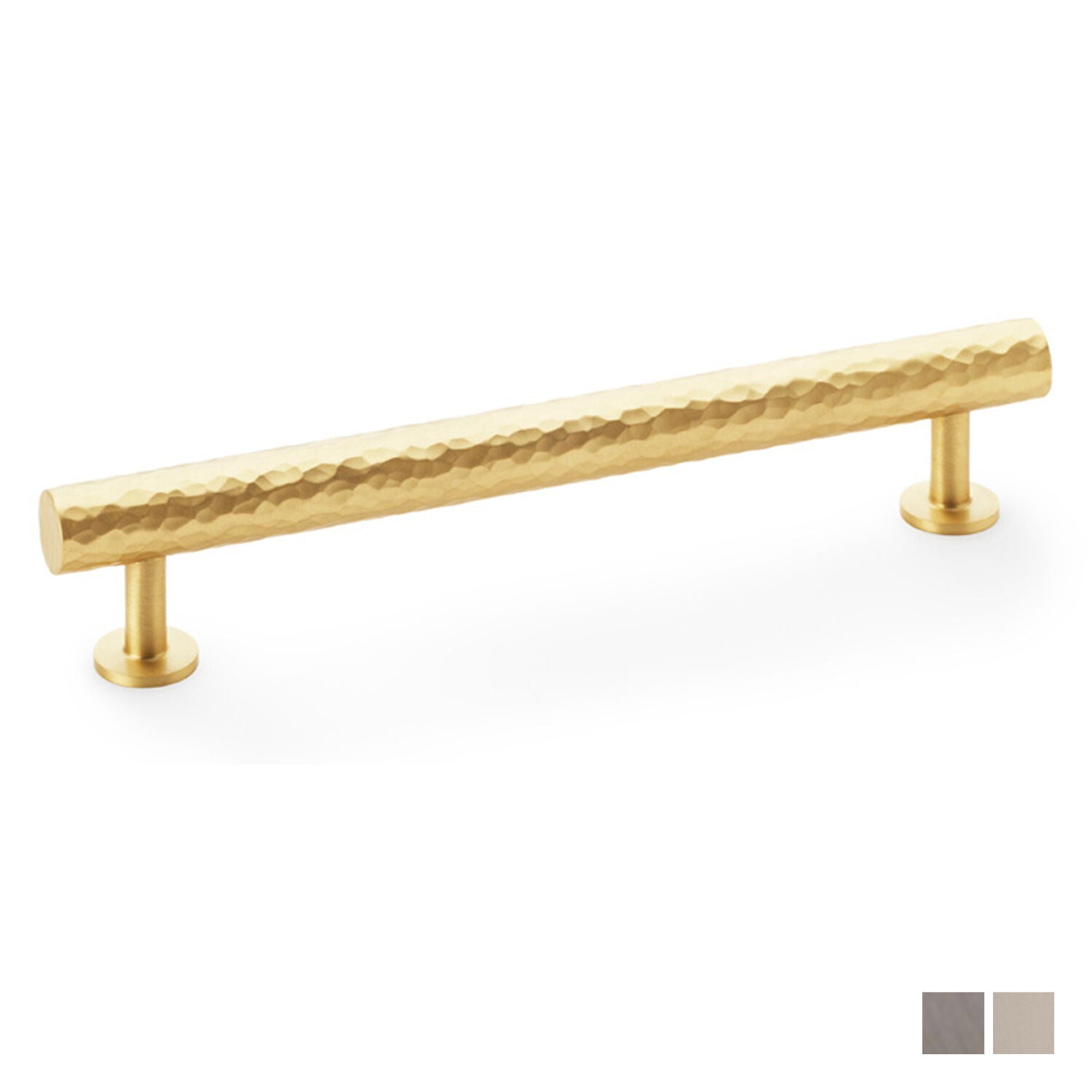 Alexander and Wilks Leila Hammered T-Bar Cupboard Pull Handle 160mm - Available in Various Finishes