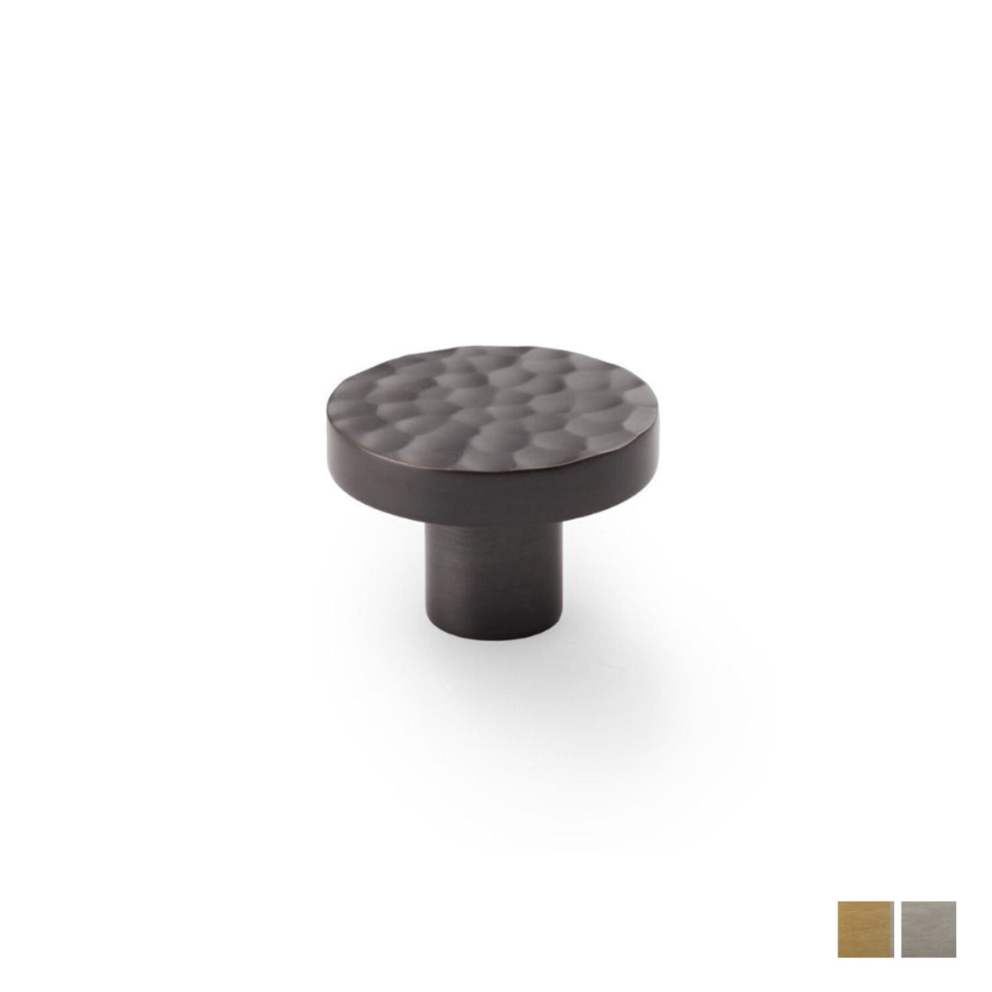 Alexander and Wilks Hanover Hammered Cupboard Cabinet Knob 38mm - Available in Various Finishes