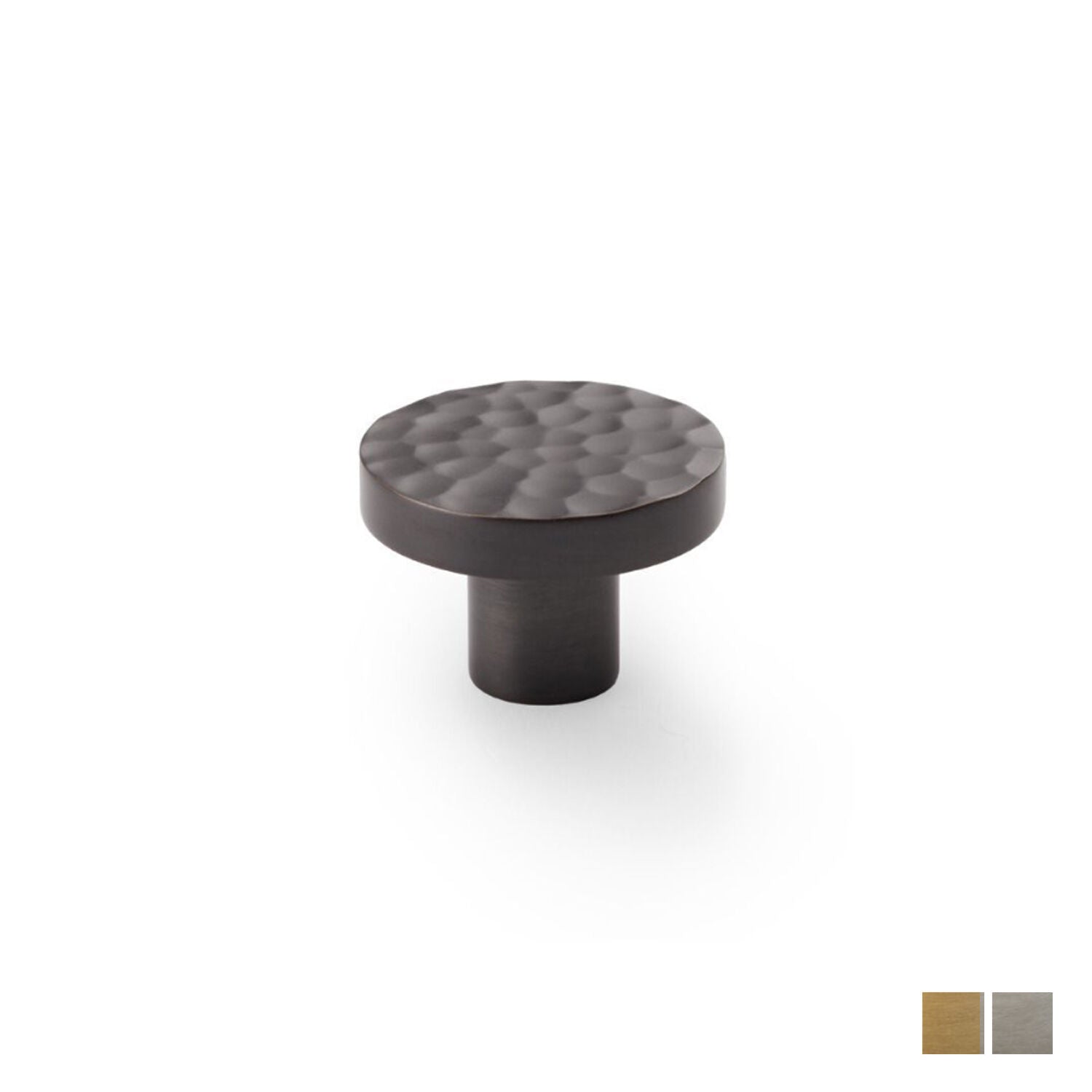 Alexander and Wilks Hanover Hammered Cupboard Cabinet Knob 38mm - Available in Various Finishes