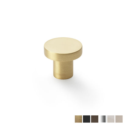 Alexander and Wilks Hanover Plain Cupboard Knob - Available in Various Finishes