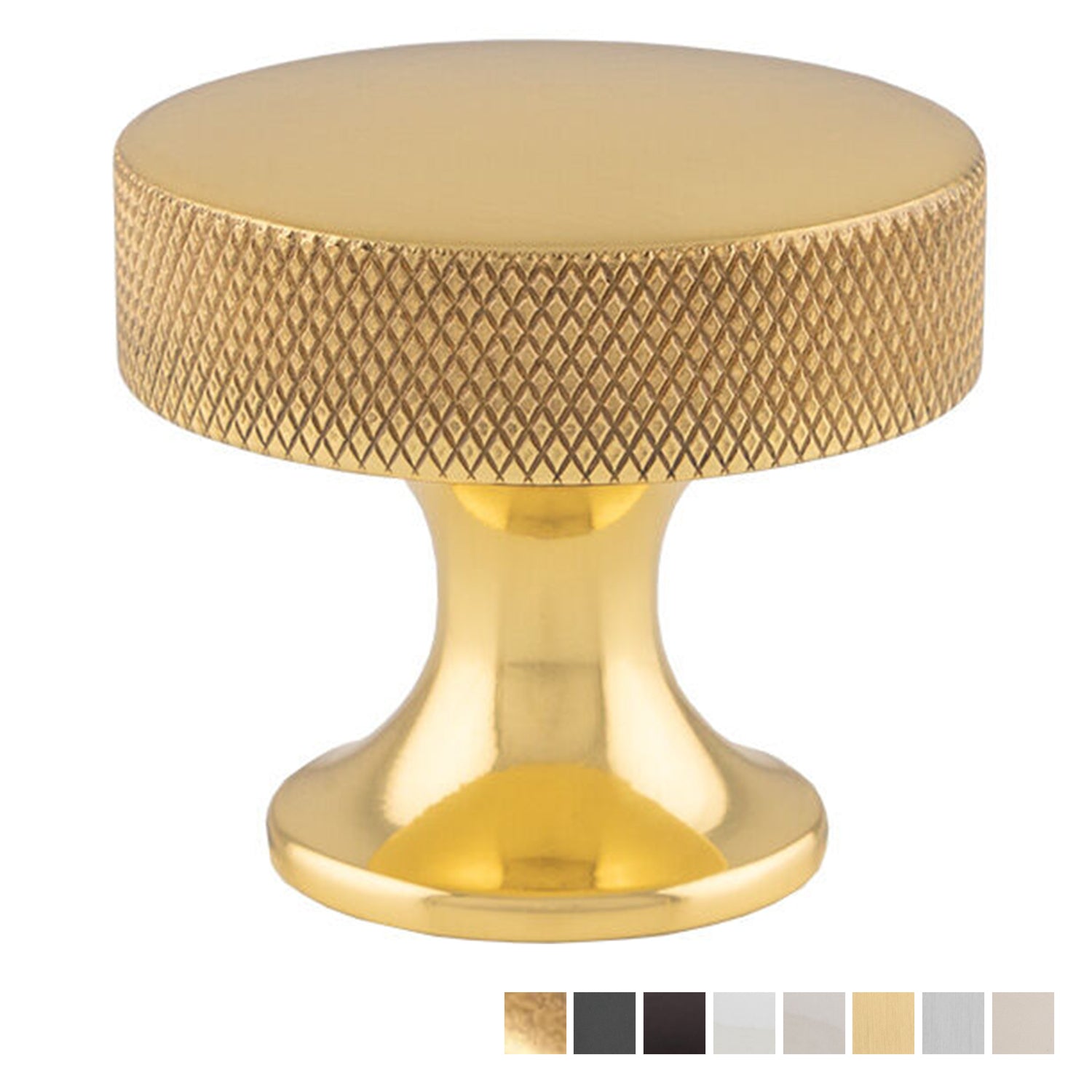 Alexander and Wilks Berlin Knurled Cupboard Knob 38mm - Available in Various Finishes