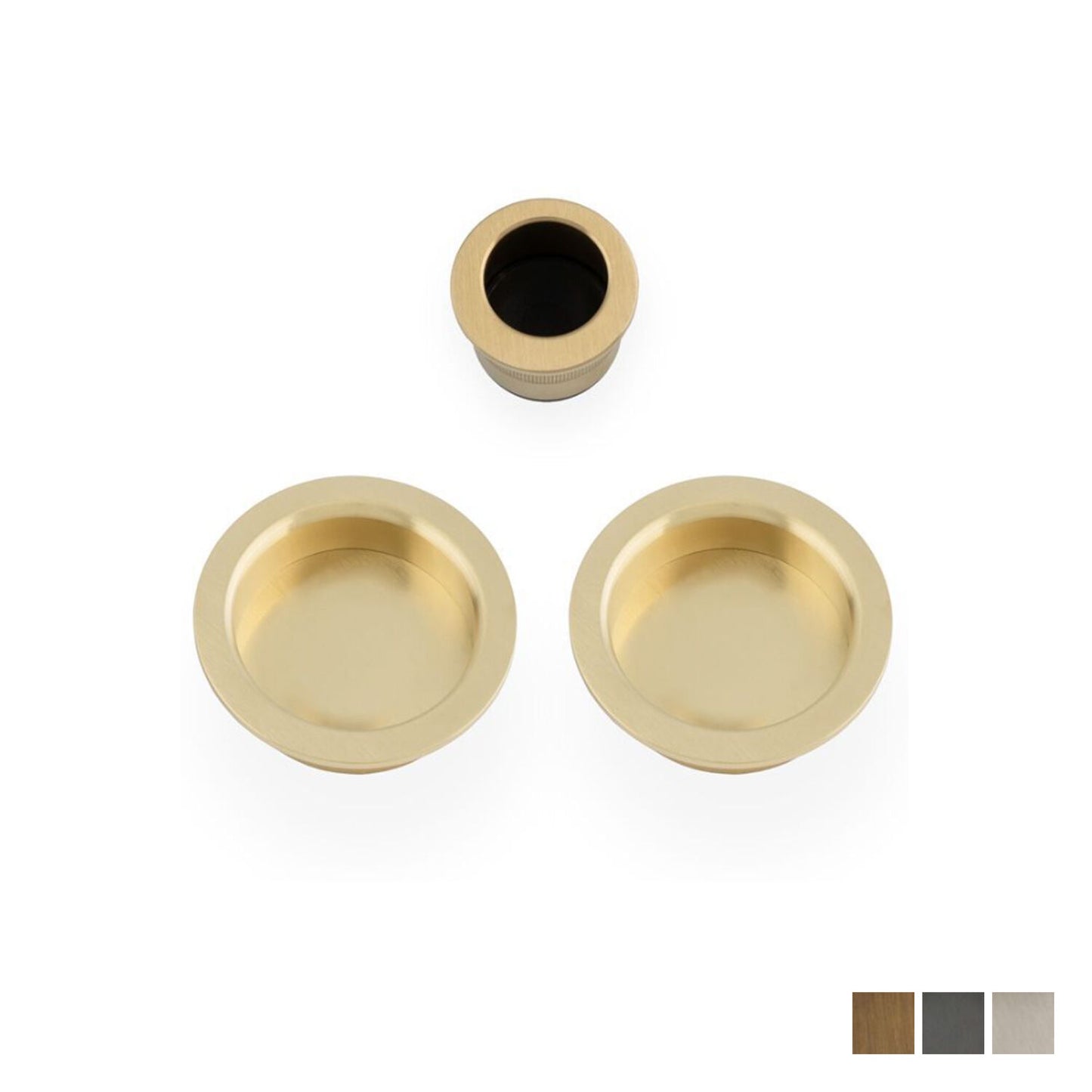 Alexander and Wilks Sliding Door Pull Kit Round - Available in Various Finishes
