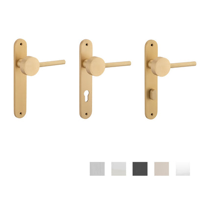 Bankston Sans Arc Gepetto Door Lever on Oval Backplate