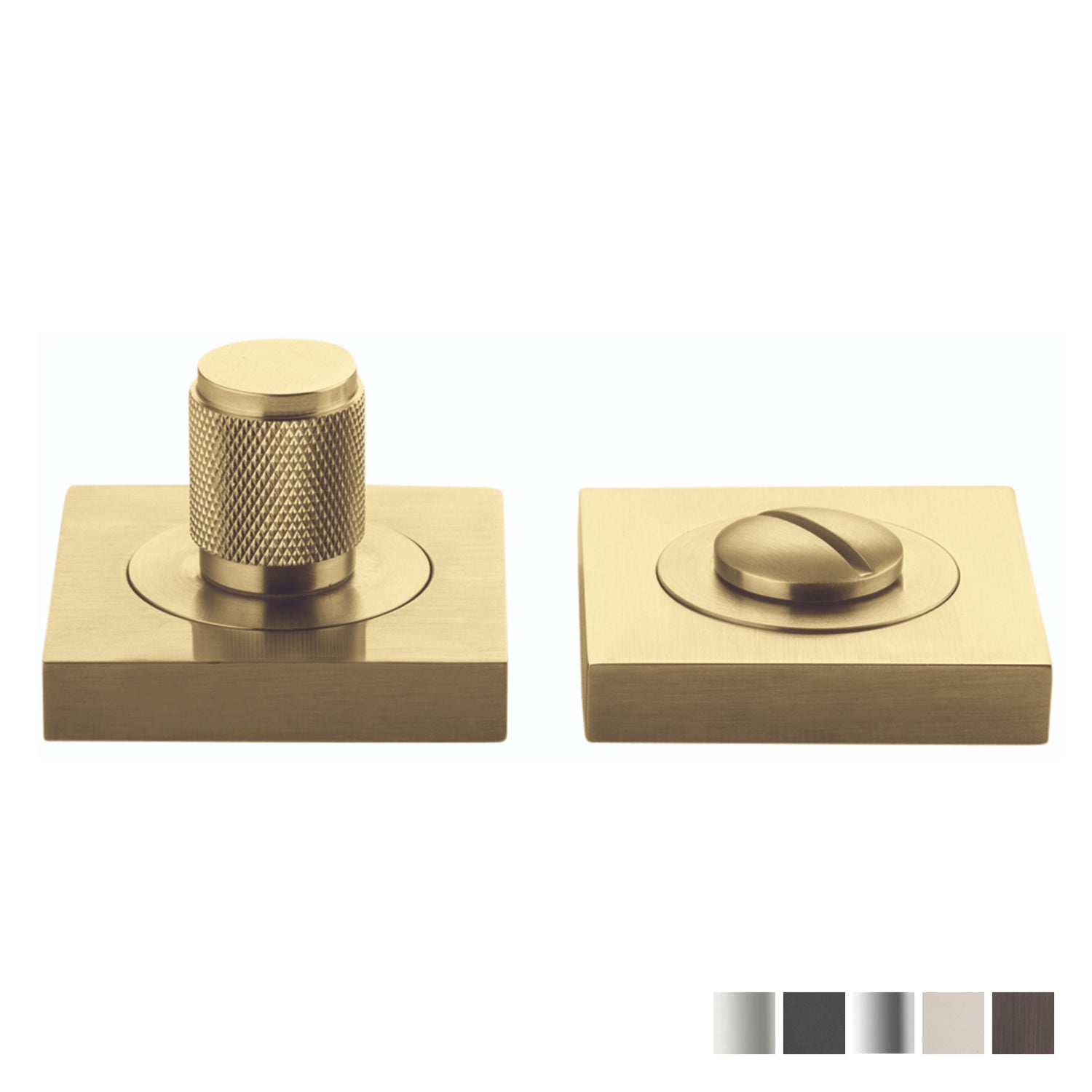 Iver Brunswick Privacy Turn Square Concealed Fix 52mm - Available in Various Finishes