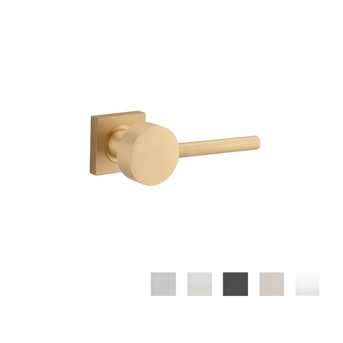 Bankston Sans Arc Gepetto Door Lever on Square Rose
