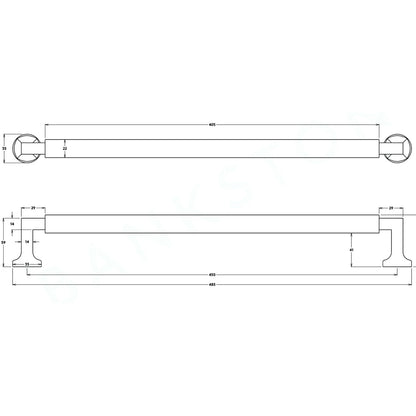 Iver Berlin Door Pull Handle 450mm - Available in Various Finishes