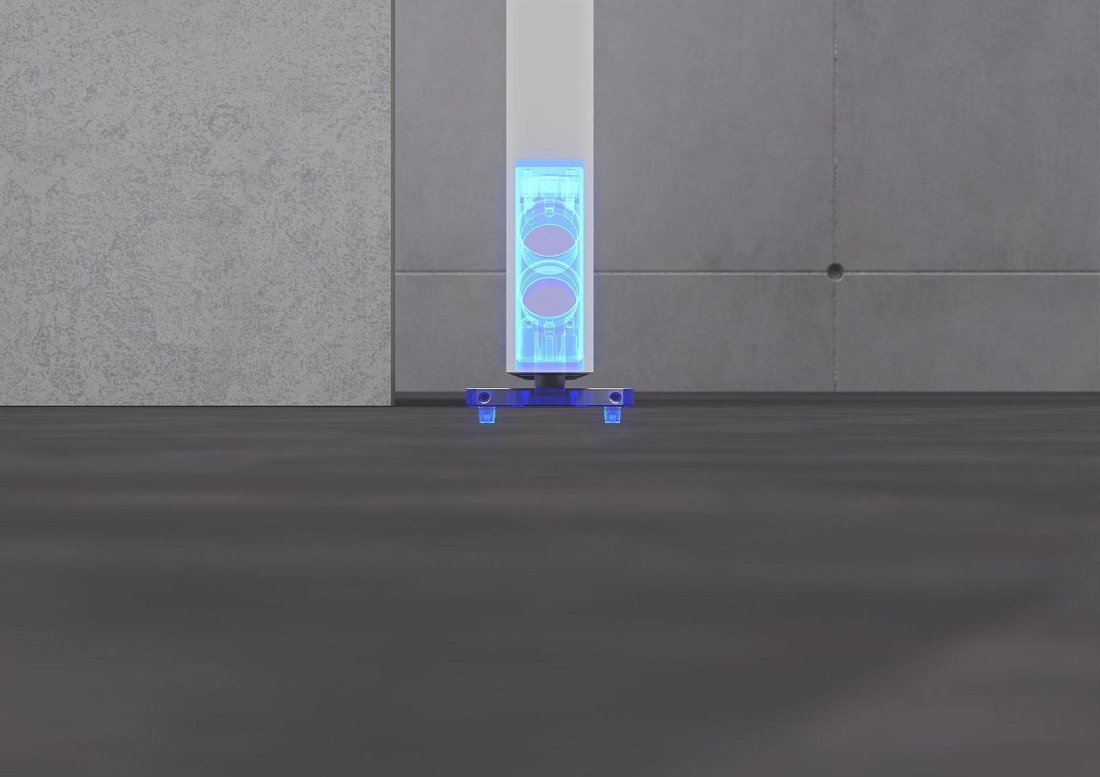 FritsJurgens System M+ Concealed Top Pivot with Standard Floor Plate