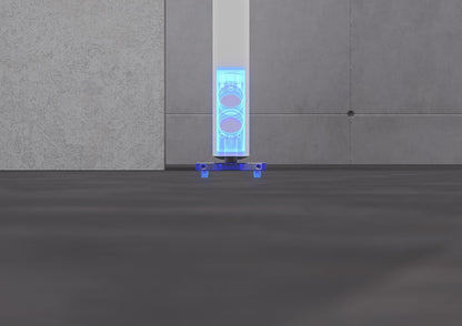 FritsJurgens System M+ Concealed Top Pivot with Standard Floor Plate