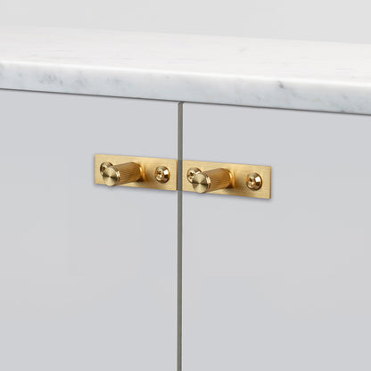 Buster and Punch Linear Furniture Knob Set with Back Plate 12mm - Available in Various Finish
