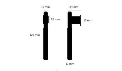 Buster and Punch L-Bar Cabinet Pull Handle 125mm - Available in Various Finishes
