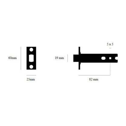 Buster and Punch Tubular Latch for Door Knob - Available in Various Finishes