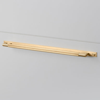 Buster and Punch Linear Cabinet Pull Bar Handle with Plate - Available in Various Finishes and Sizes