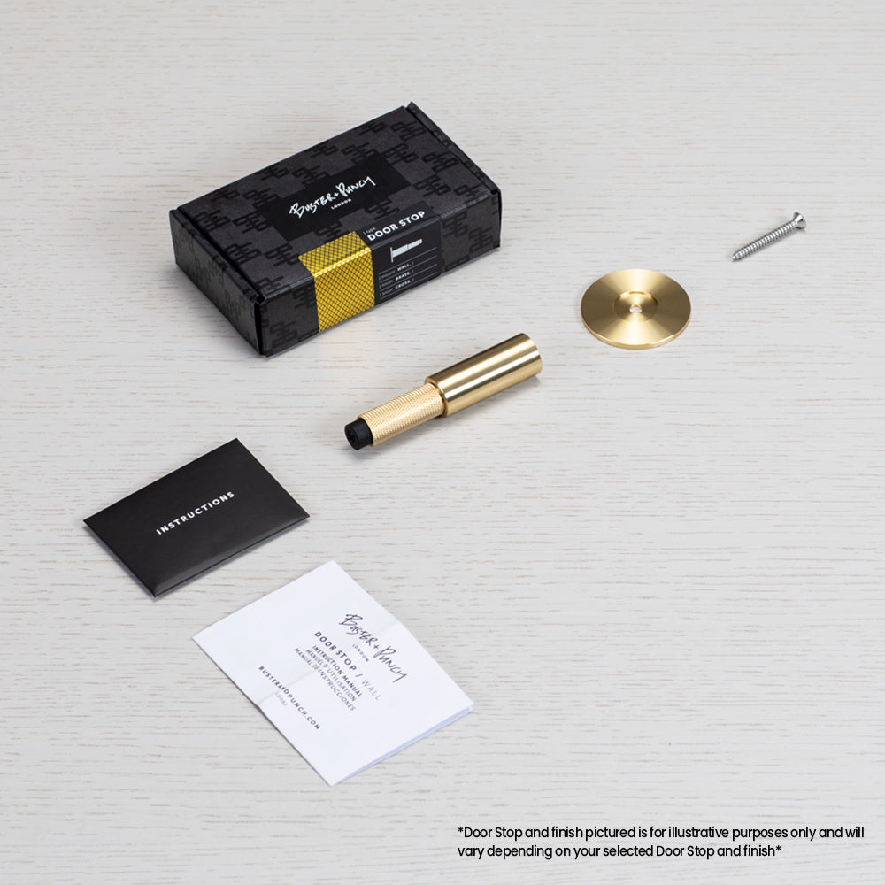 Buster and Punch Door Stop Wall Mounted 96mm - Available in Various Finishes