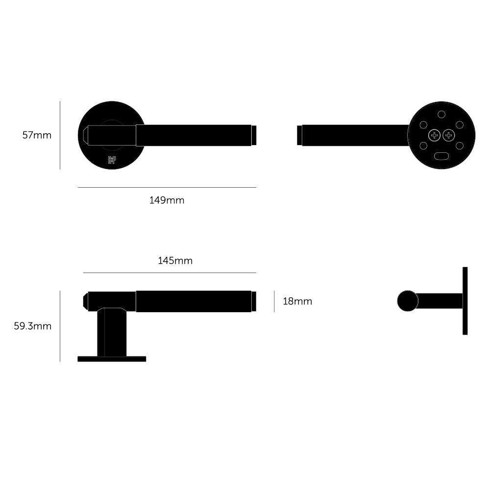Buster and Punch Dummy Fixed Door Handle Single-sided Linear - Available in Various Finishes