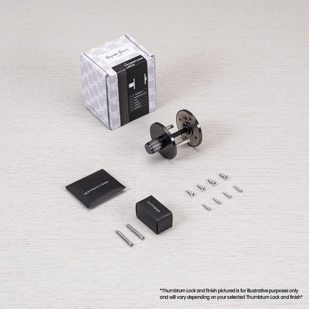 Buster and Punch Door Thumbturn Lock Linear - Available in Various Finishes