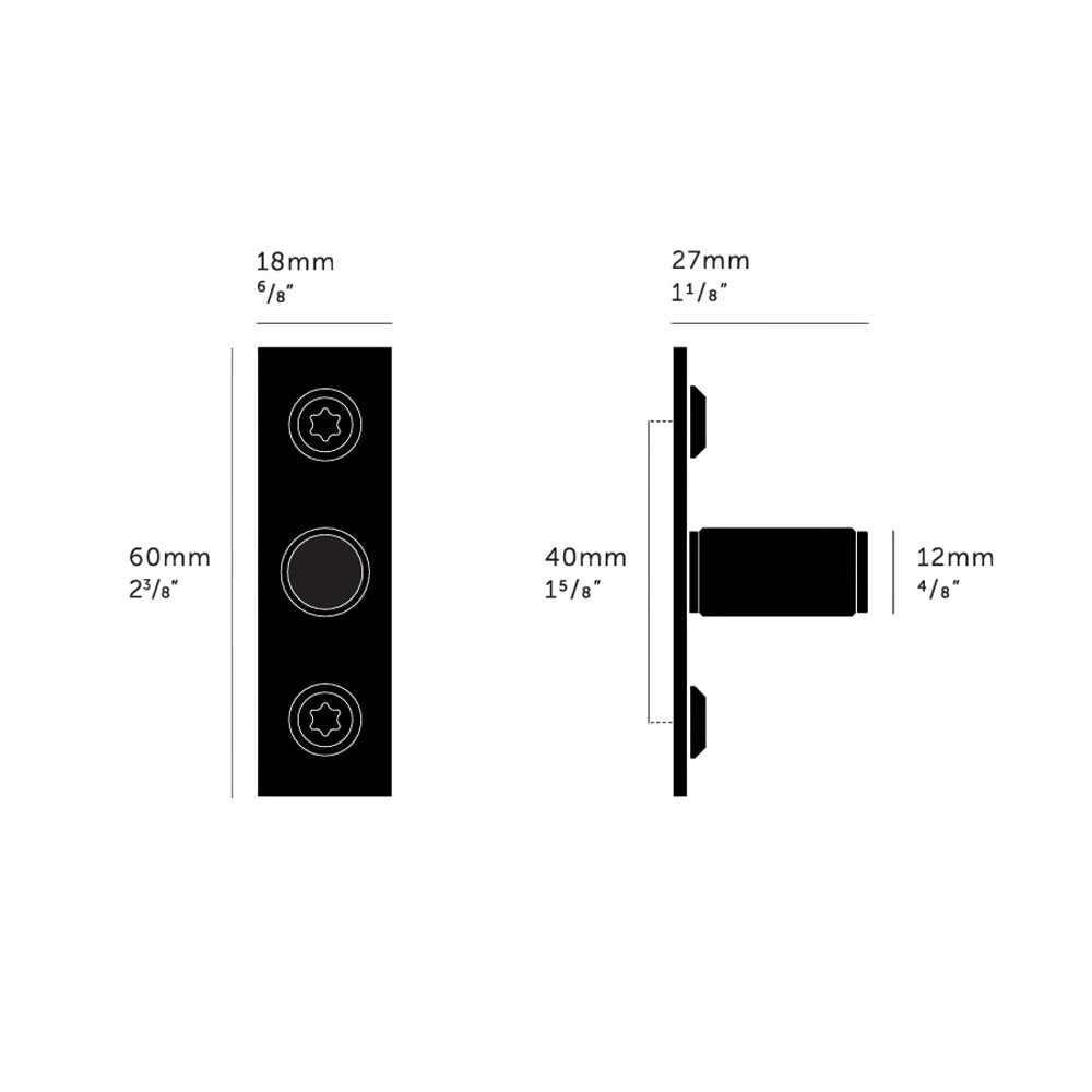 Buster & Punch Furniture Knob / Plate / Linear - Available in Various Finishes|BPUFK024025|BPUFK054563|BPUFK073996