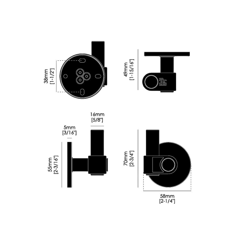 Buster & Punch Hook / Cast - Available in Various Finishes|BPUHS074302|BPUHS484303