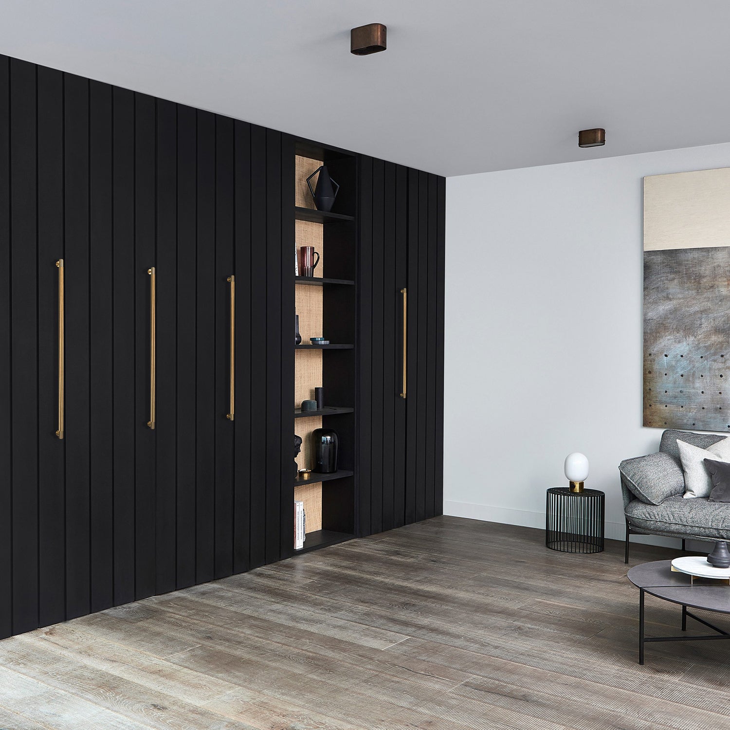 Buster and Punch Closet Bar Cross-Knurl Pattern 760mm - Available in Various Finishes