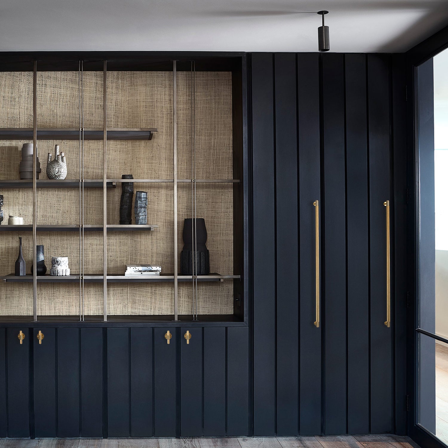 Buster and Punch Closet Bar Cross-Knurl Pattern 760mm - Available in Various Finishes
