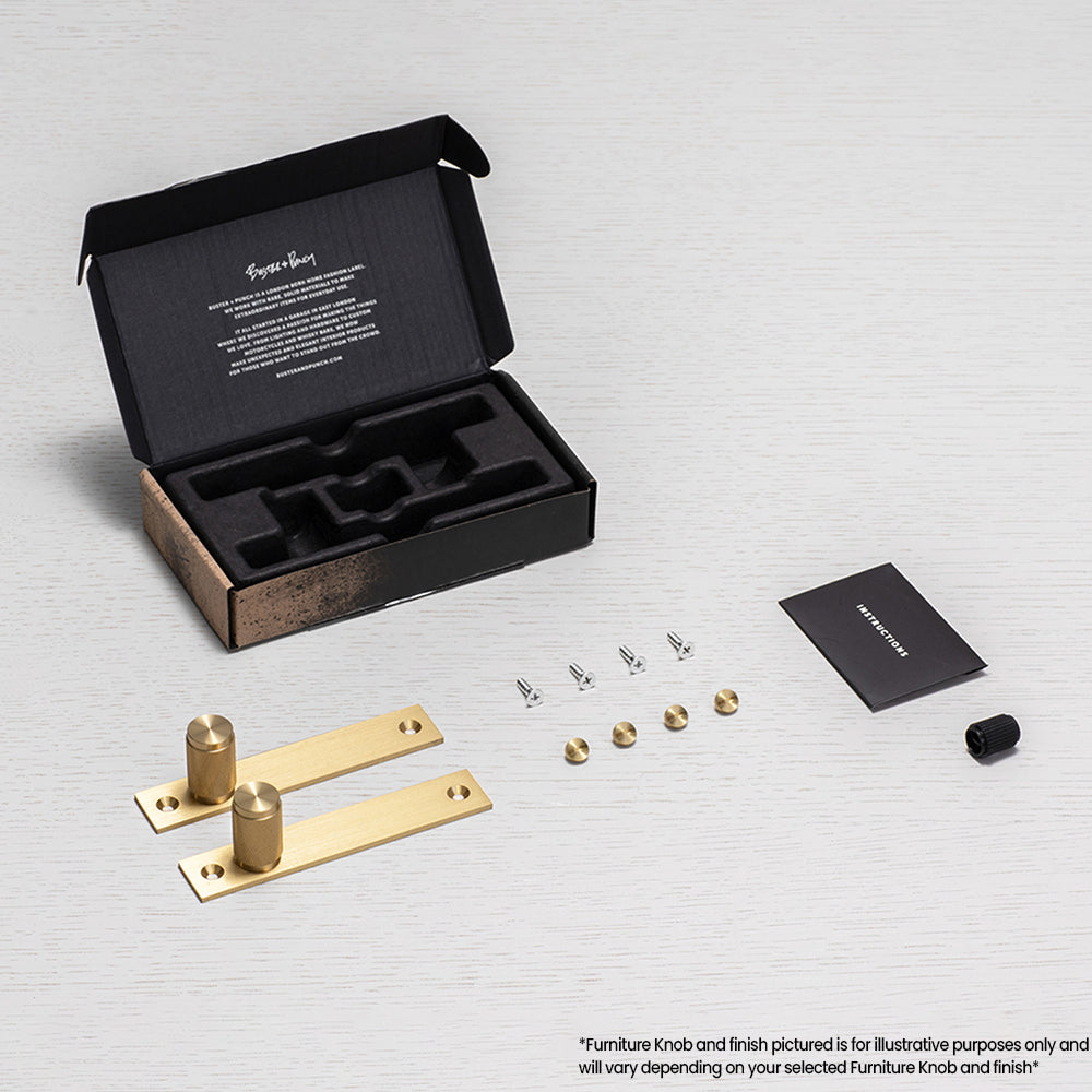 Buster and Punch Cross Furniture Knob Set Plate - Available in Various Finishes