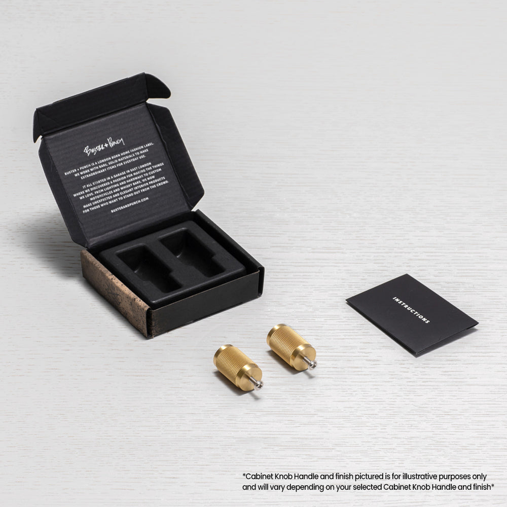 Buster and Punch Cabinet Knurled Furniture Knob - Available in Various Finishes