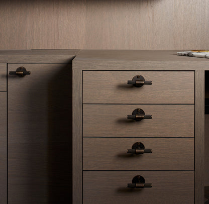 Buster and Punch Cabinet T-Bar Handle on Plate - Available in Various Finishes