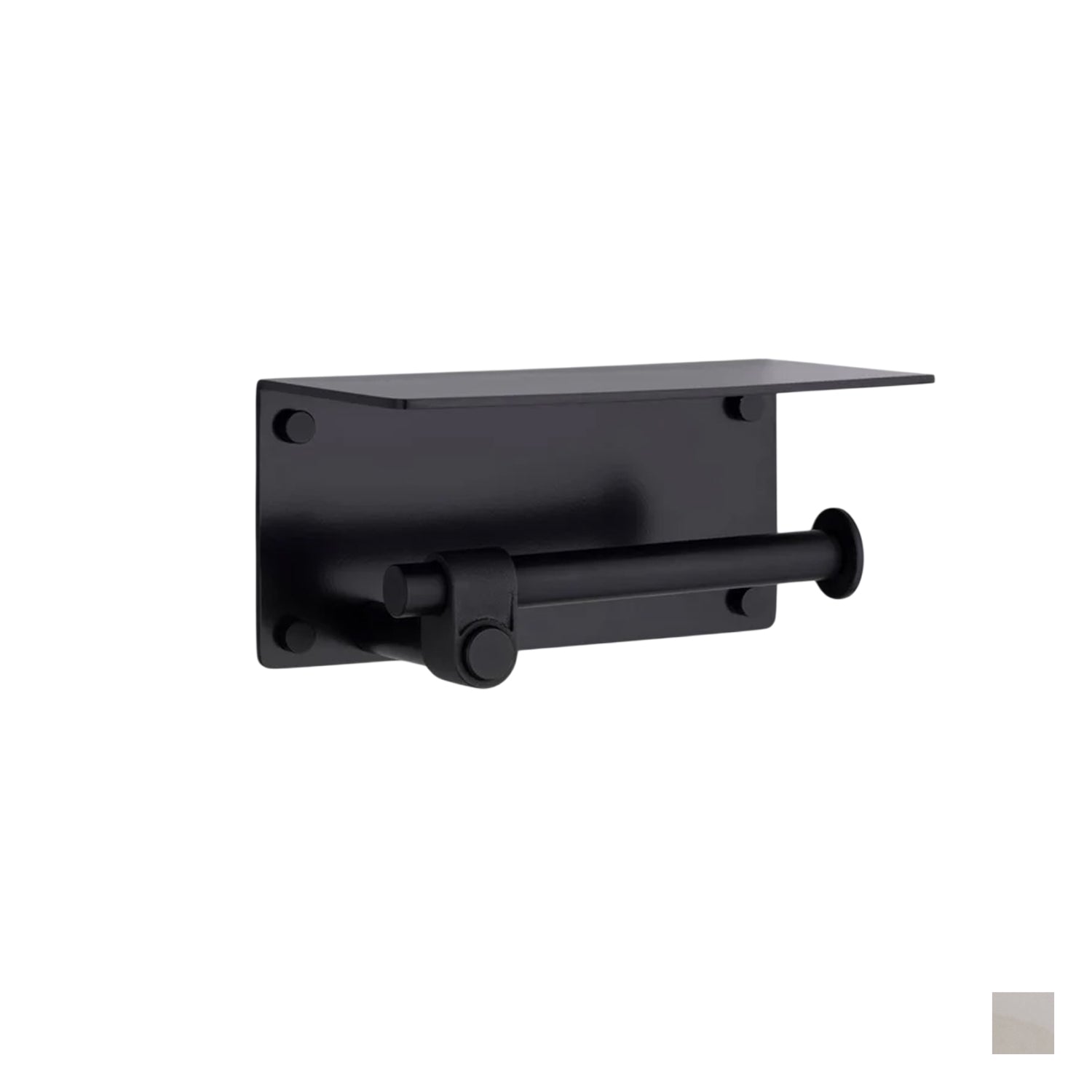 Buster & Punch Toilet Roll Holder / With Shelf / Cast - Available in Various Finishes