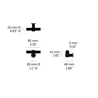 Buster & Punch T-Bar / Cast - Available in Various Finishes|BPUTB074299|BPUTB484300