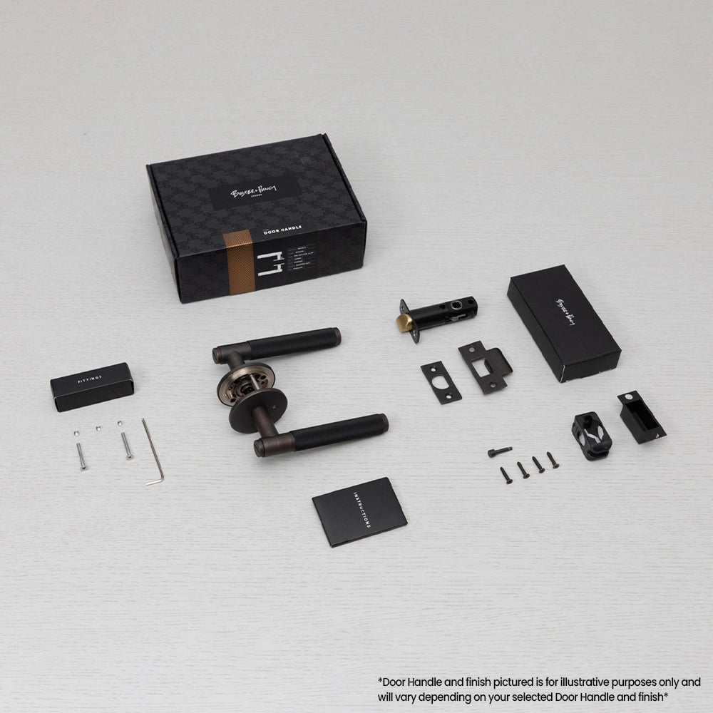 Buster and Punch Cross Door Lever Handle Privacy - Available in Various Finishes